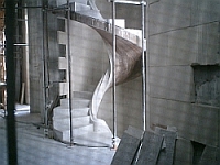 工事中でしたが感動的な美しさのサクラダファミリアの螺旋階段