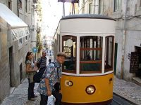リスボン市内のケーブルカー