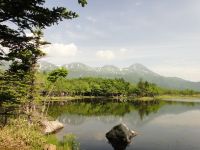 知床連山と一湖